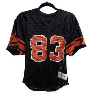 Vintage 1990s Cropped mesh football practice jersey M